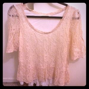 Anthropology lace top
