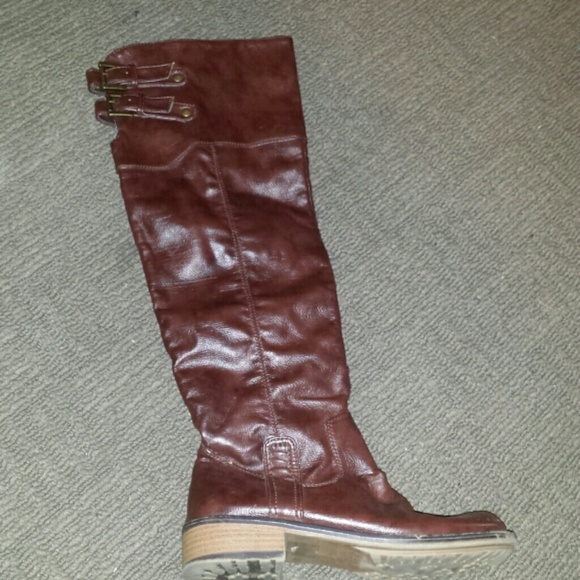 Brown rider boots