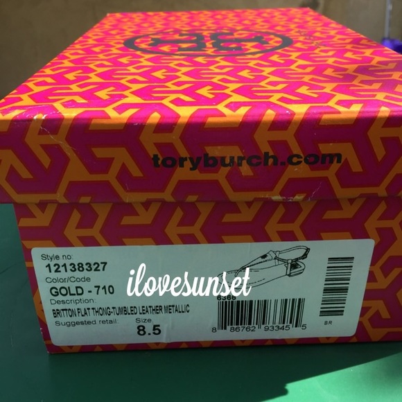 {Tory Burch} Britton Flat Thong Sandals - Picture 4 of 4