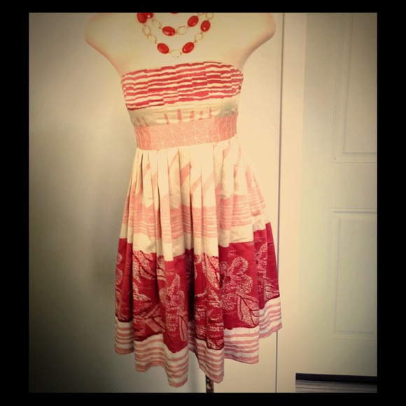 BCBG Girls Pink and cream dress