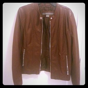 Faux leather jacket