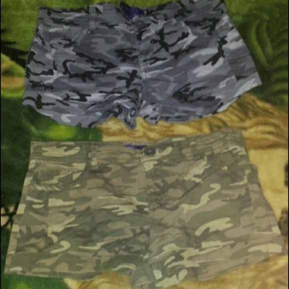 2 pair of camo shorts