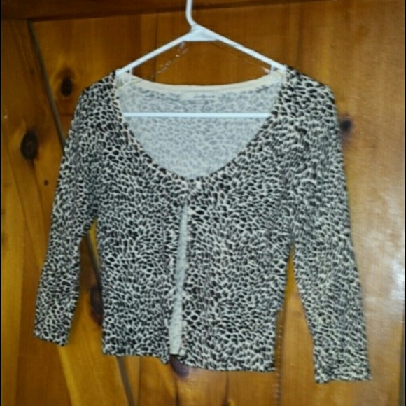 Leopard half sweater