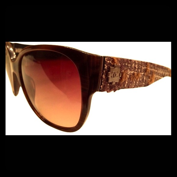 SOLD! Chanel Tweed Sunglasses