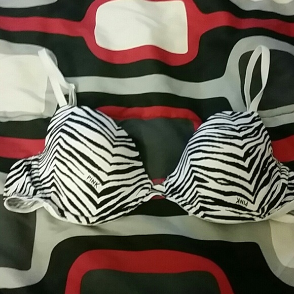 Vs pink zebra print bra 36B