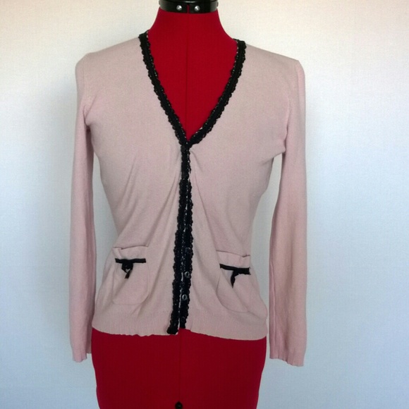 Pale Mauve cardigan sweater