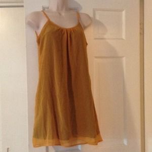 Golden yellow dress