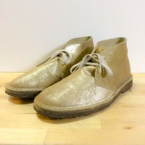 💵 sold 💵 J Crew Gold Chukka Leather Boots