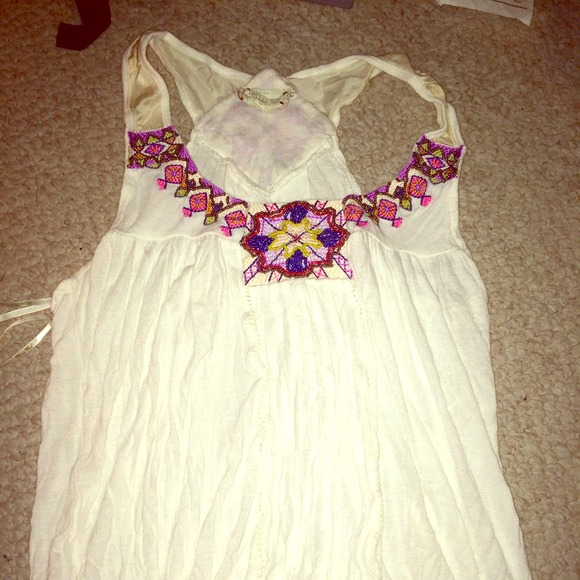 Miss me beaded racerback