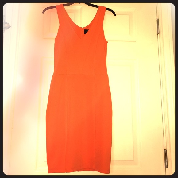 Kardashian Kollection Orange dress size small
