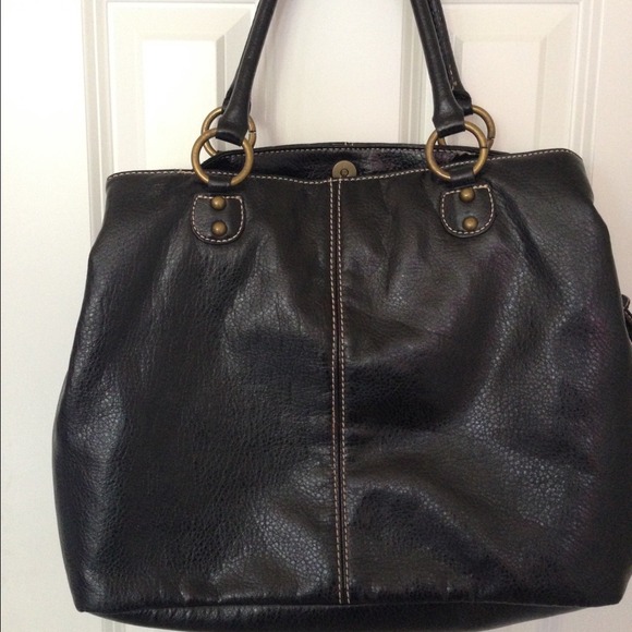 Black bag, gold trim