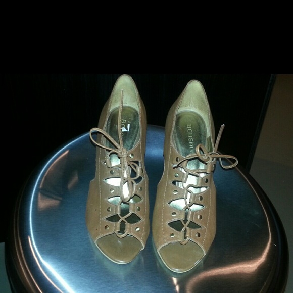 BCBG Generation Lace-up Wedges - Picture 3 of 3
