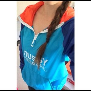 Stussy International Hooded Jacket Turquoise