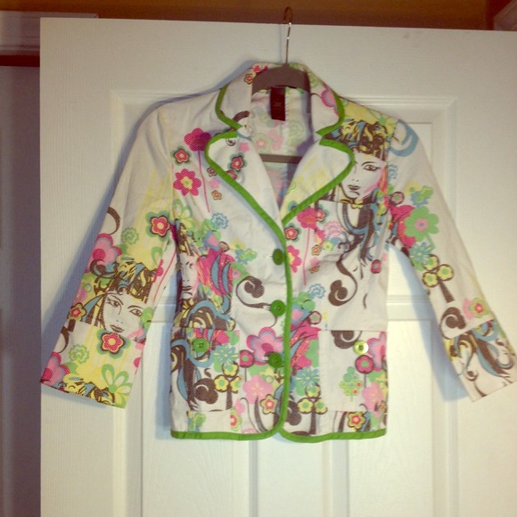 Cool Bisou Bisou Graffiti jacket