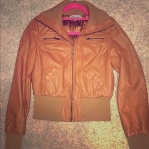 Faux leather jacket
