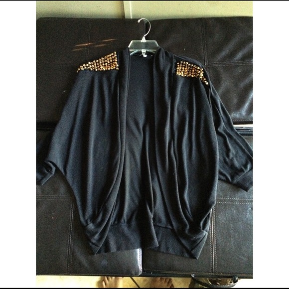 Black cardigan