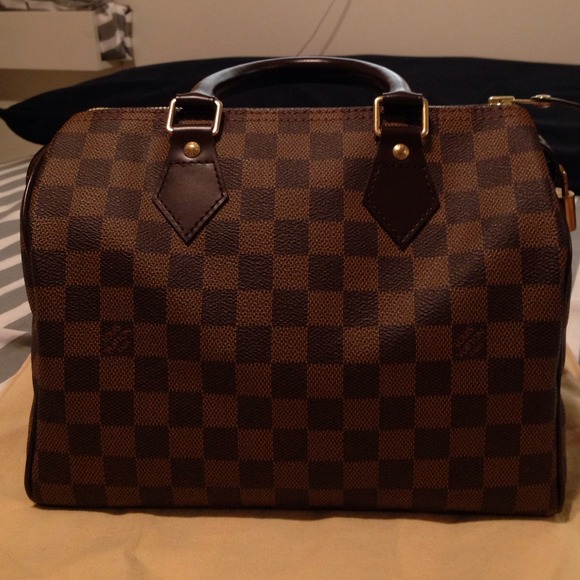 Aunthentic Louis Vuitton Damier Ebene Speedy 25 - Picture 2 of 4