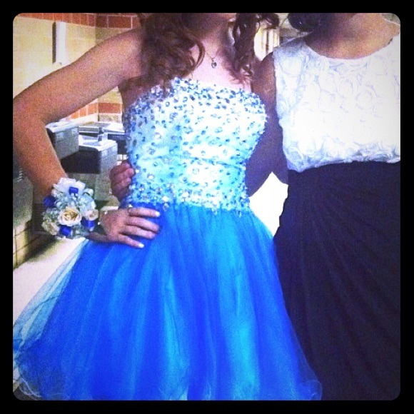 Blue Prom Dress - Picture 1 of 2
