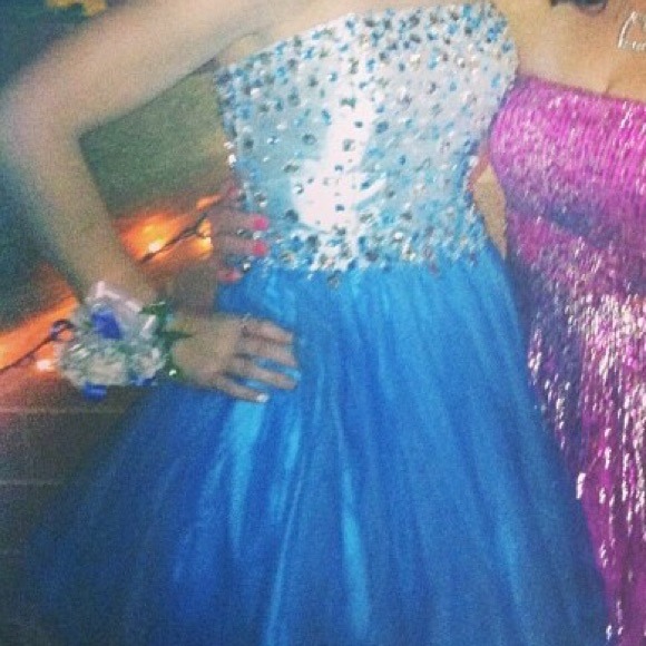 Blue Prom Dress - Picture 2 of 2