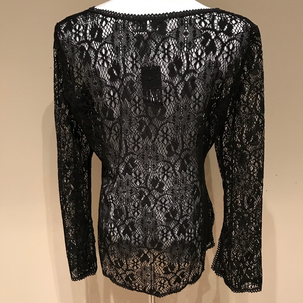 🆕 I.N.C International Concept Lace Sheer Top - Picture 4 of 4