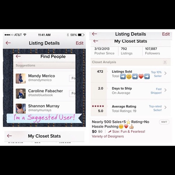 NOW ACCEPTING OFFERS=NO HASSLE POSHING!!!😊🎉♥️ - Picture 3 of 3