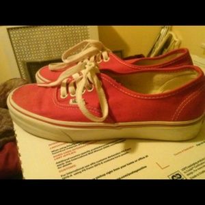 Red Vans Sneakers