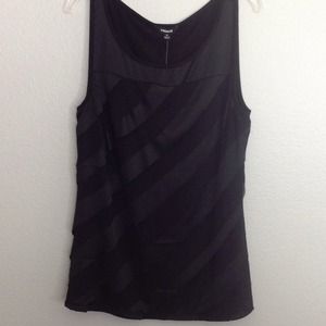 New Black and Satin Top