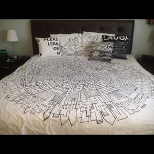 CB2 Full size bedding set