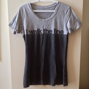 UO "I walk the line" tunic tee