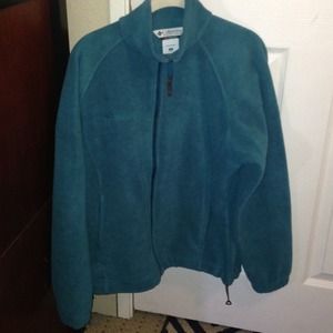 Teal Columbia fleece