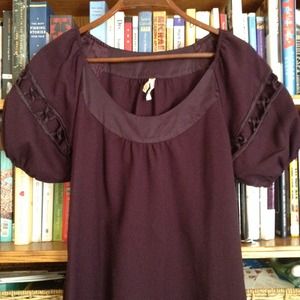 Anthropologie Maeve Eggplant Dress