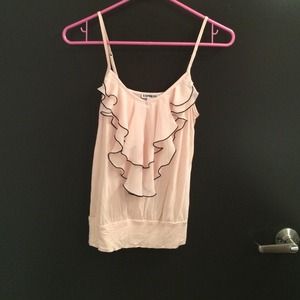 Express pink and black tank- only worn once!