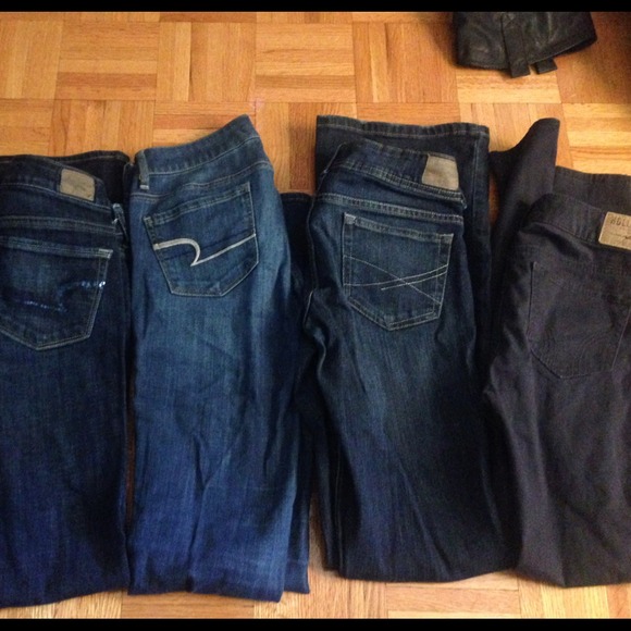 American eagle, hollister, and Aeropostale jeans