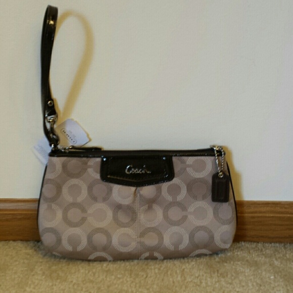Coach Genuine Signature large wristlet