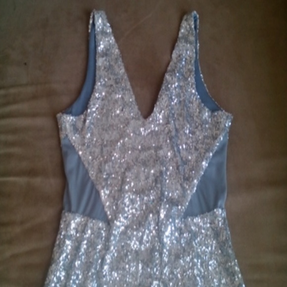 Silver sequence dress