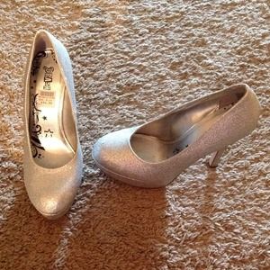 New Silver Sparkly Heels