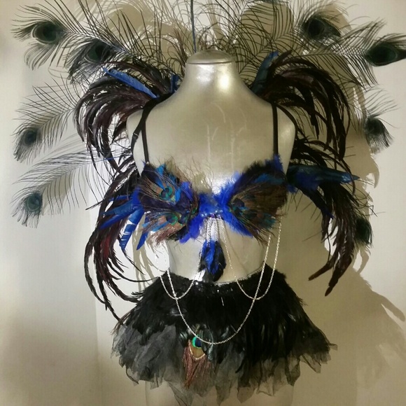 🎉FINAL PRICE🎉 Peacock burlesque costume