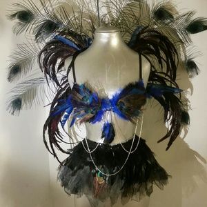 🎉FINAL PRICE🎉 Peacock burlesque costume