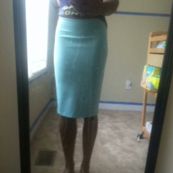 Turquoise skirt