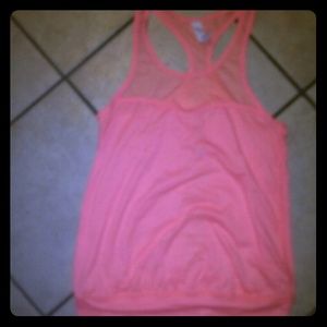 Coral Aerie racer back tank top