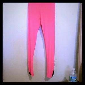 🔴SOLD🔴Coral leggings w/Zippers