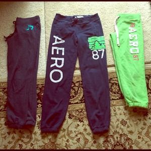 2 pair of pant sweats and 1 pair of capri sweats