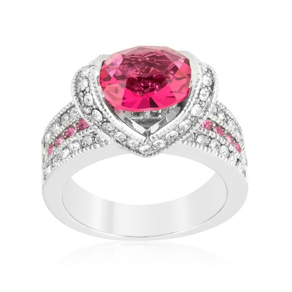 OVALINE PINK RING - Picture 2 of 2