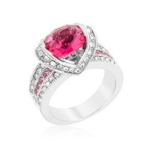 OVALINE PINK RING