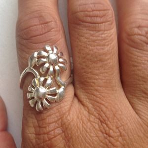 Silver 925 flower ring