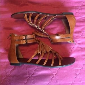 Snappy Gladiator Sandals with Tassels