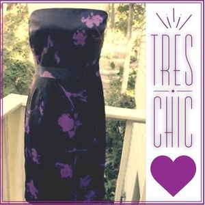 🎉Host Pick🎉 Strapless Black and Purple Dress