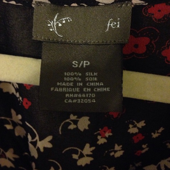 100% silk anthropologie fei top - Picture 2 of 2