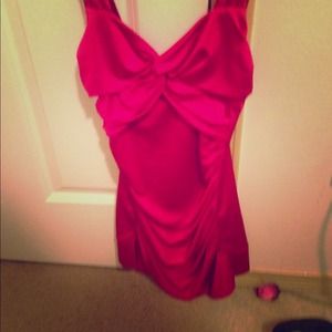 Hot pink party dress