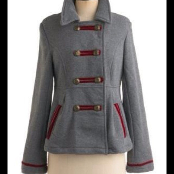 Modcloth knitted dove briga-dear jacket.